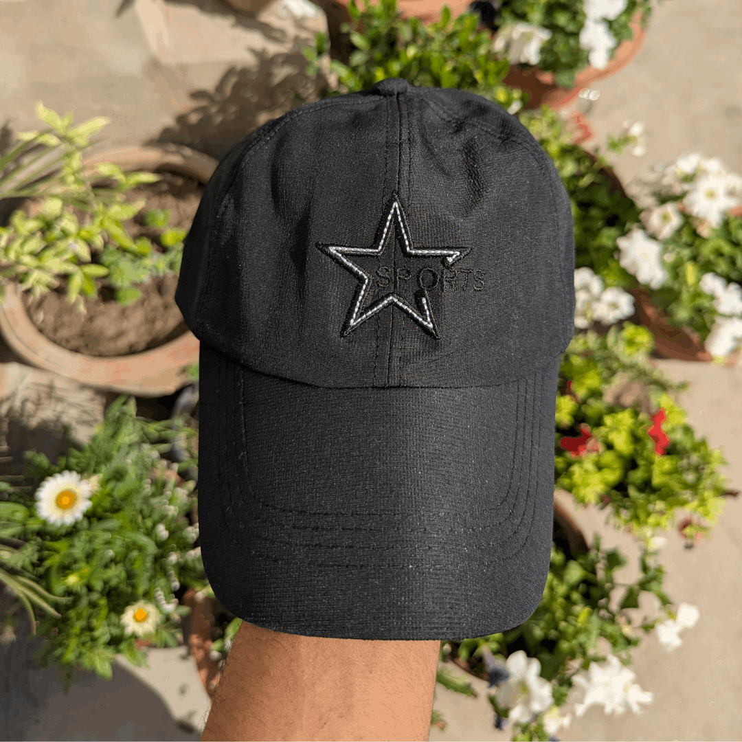 Premium star black  shade cap - Dhaga Fusion