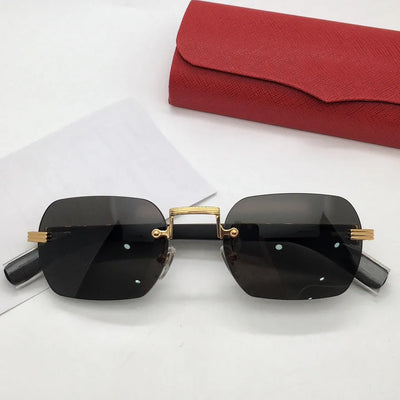 Premium rimless karun aujla cartier glases - Dhaga Fusion