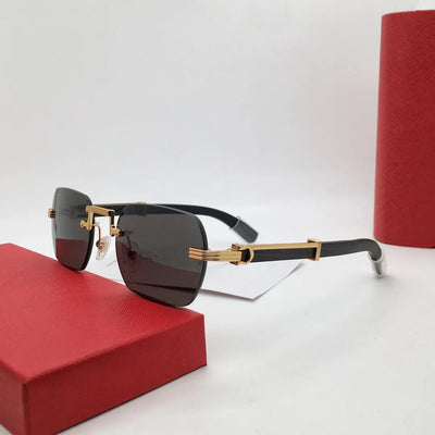 Premium rimless karun aujla cartier glases - Dhaga Fusion