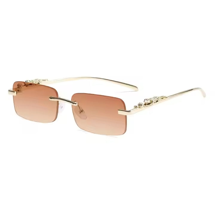 Premium Metal frame leopard glases - Dhaga Fusion