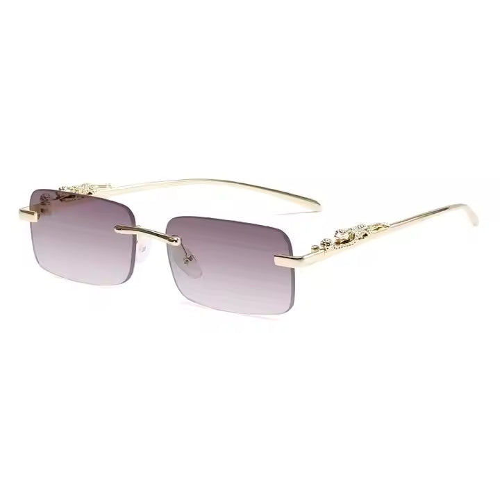 Premium Metal frame leopard glases - Dhaga Fusion