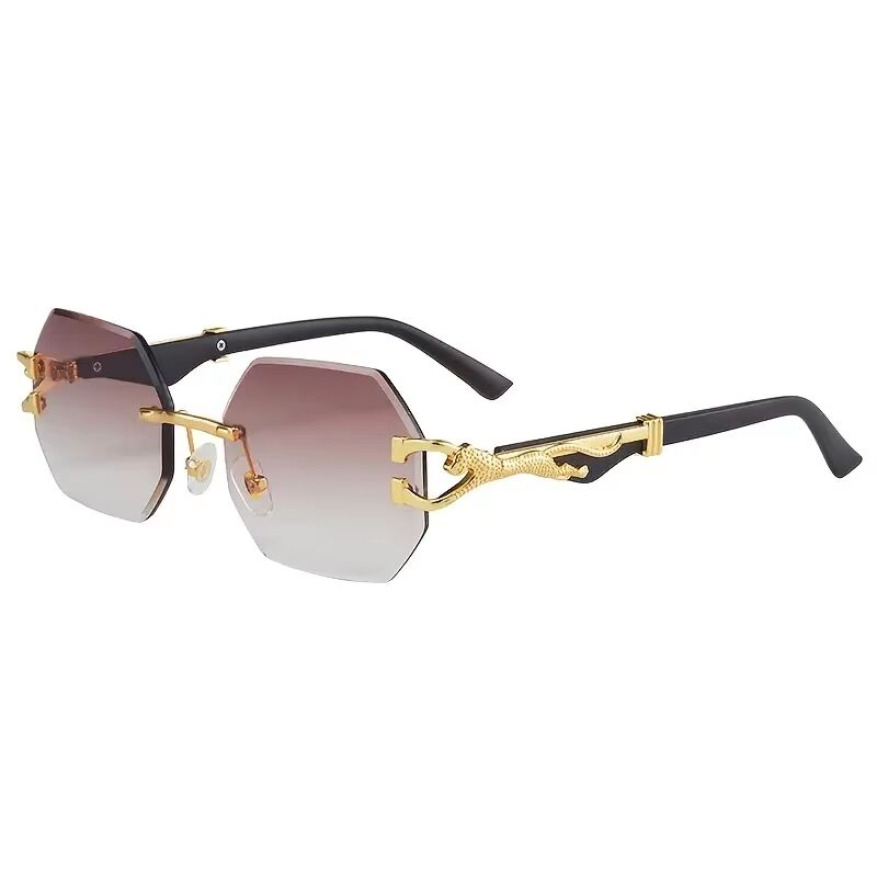 Premium Metal frame Rimless  Glases - Dhaga Fusion