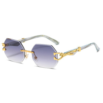Premium Metal frame Rimless  Glases - Dhaga Fusion